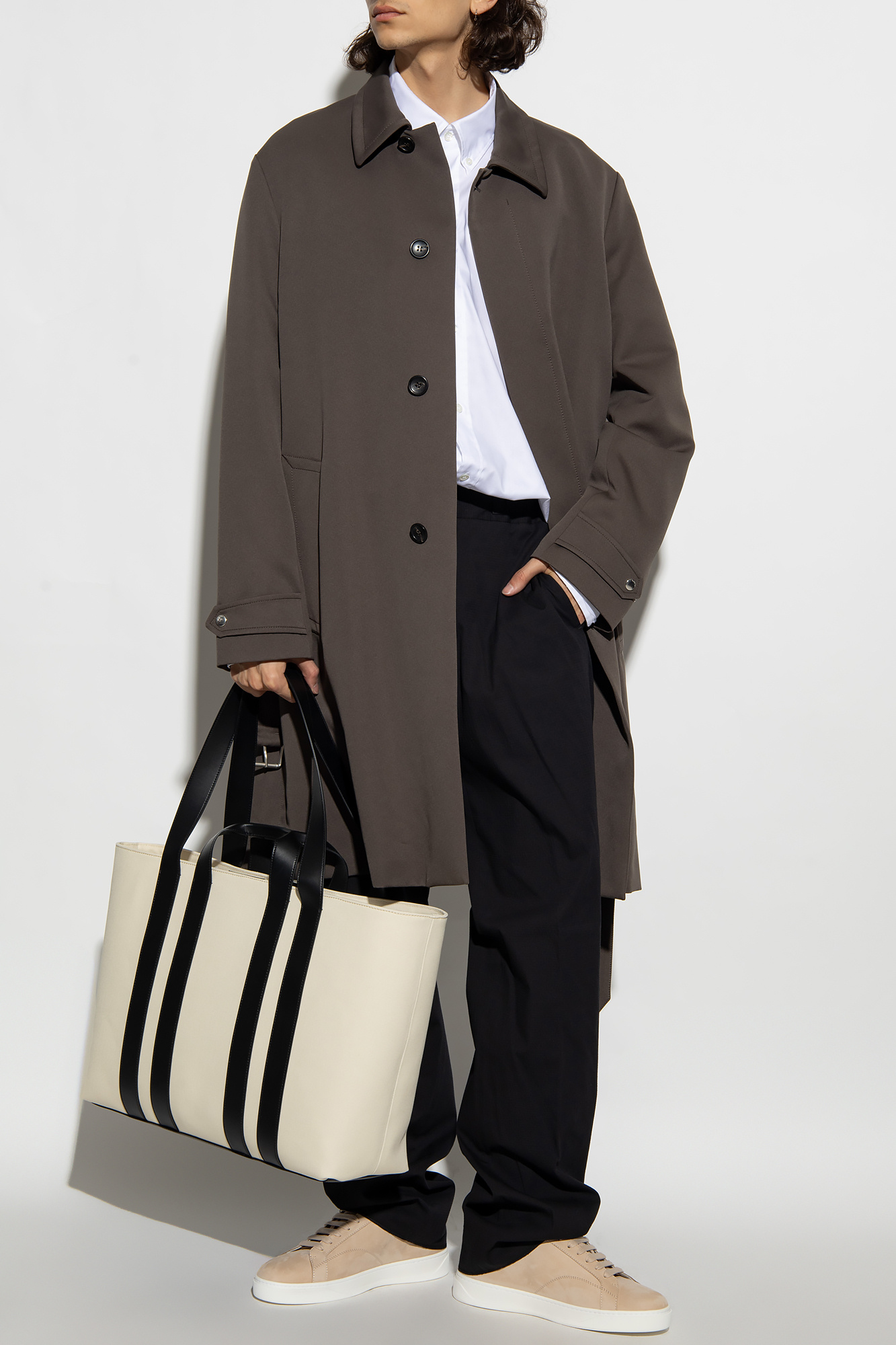【関税&送料込】Lanvin Belted Trench Coat LANVIN X H&M ZEBRA PRINT WOOL BLEND BELT TRENCH COAT EU38